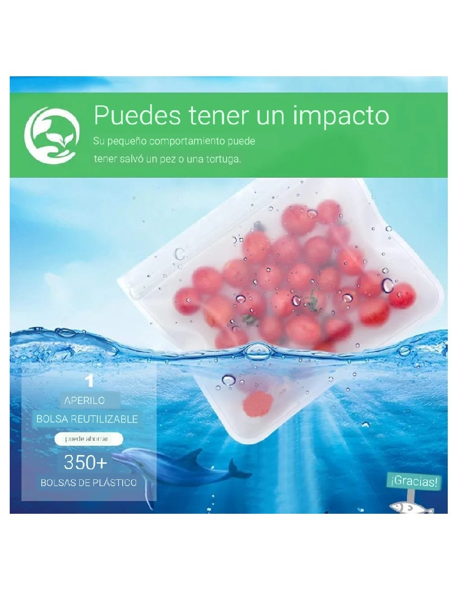 Bolsa almacenadora para snack Genérica 10 bolsas