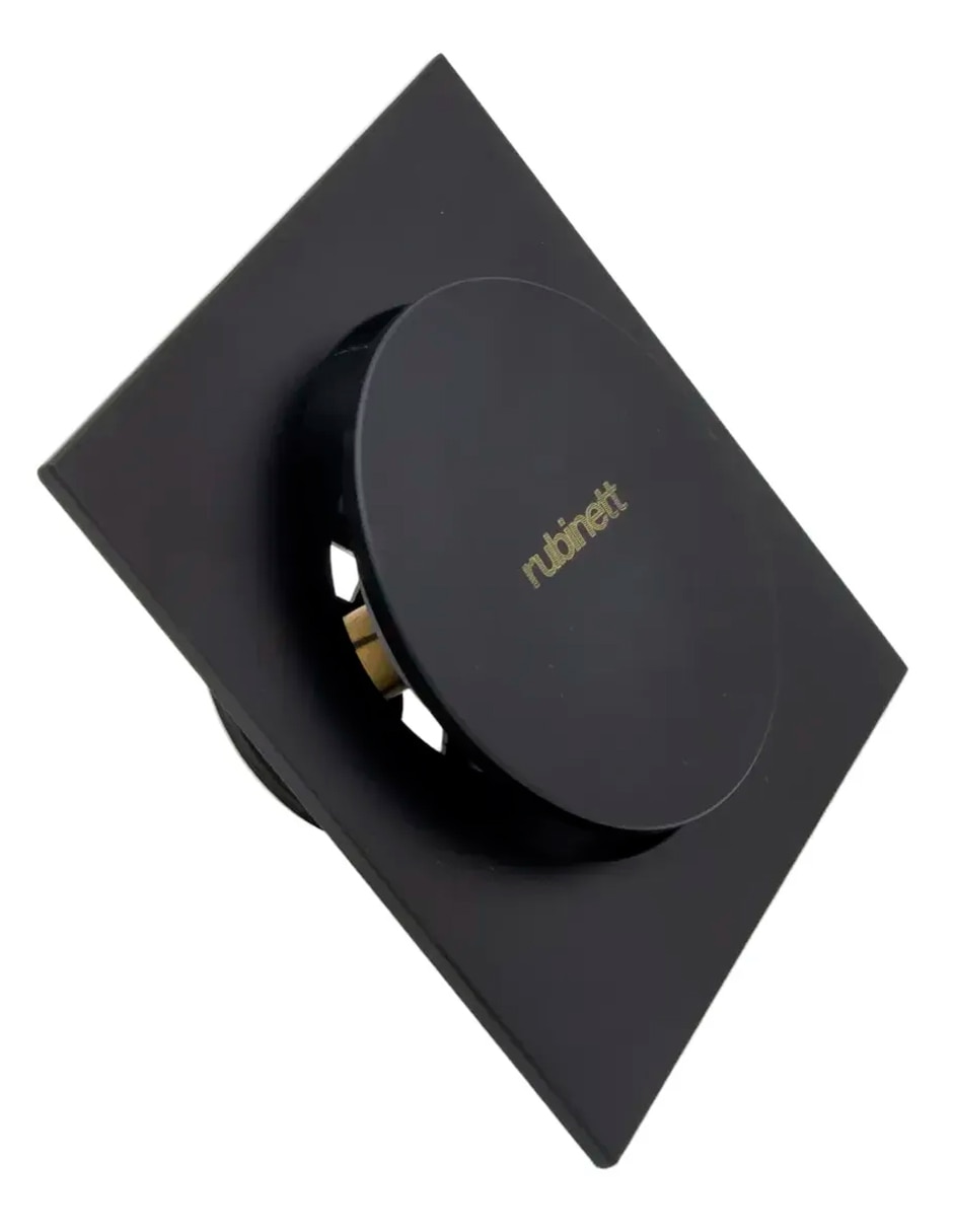 Juego de accesorios para baño Rubinett coladera push up de aceo inoxidable