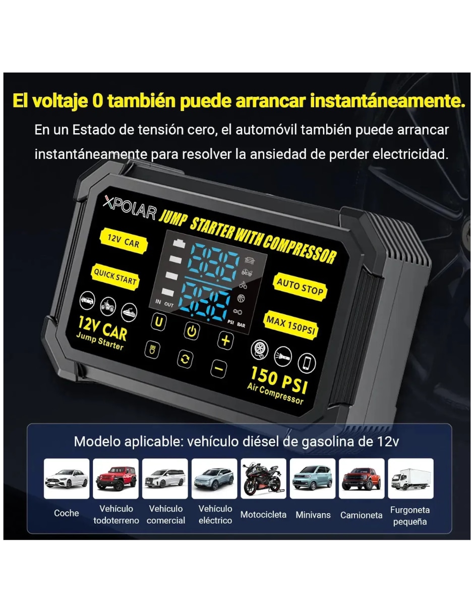 Arrancador compacto para auto Genérica arrancador compacto
