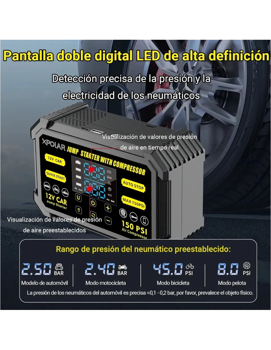Arrancador compacto para auto Genérica arrancador compacto