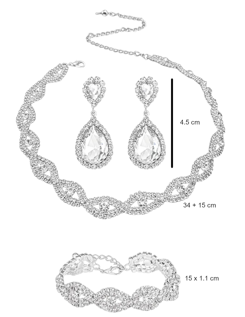 Aretes collar y pulsera Genérica imitación perla