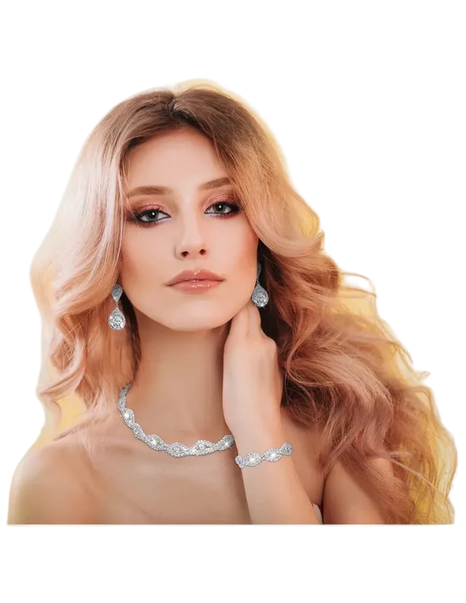 Aretes collar y pulsera Genérica imitación perla