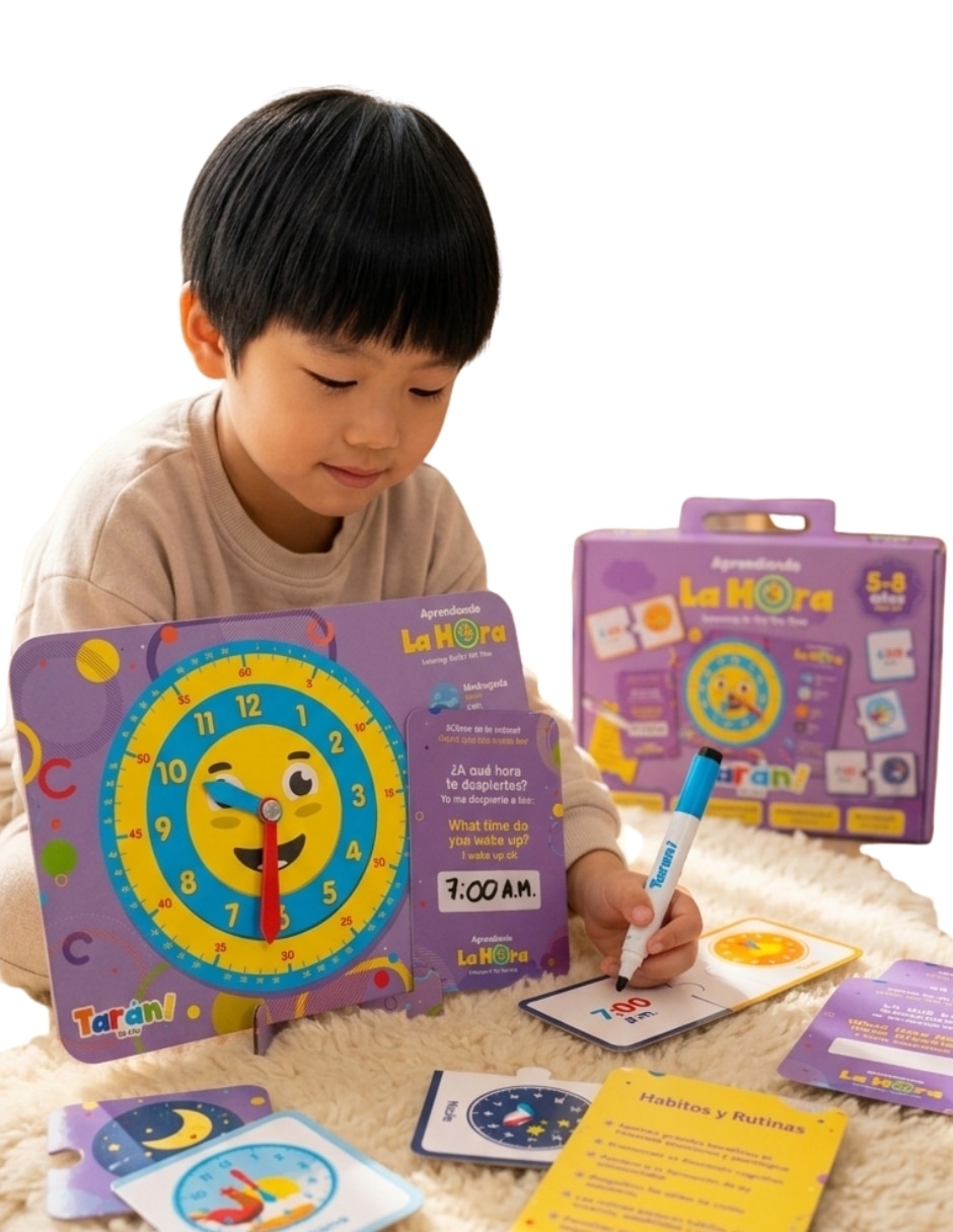 Aprendiendo la hora juego didáctico unisex