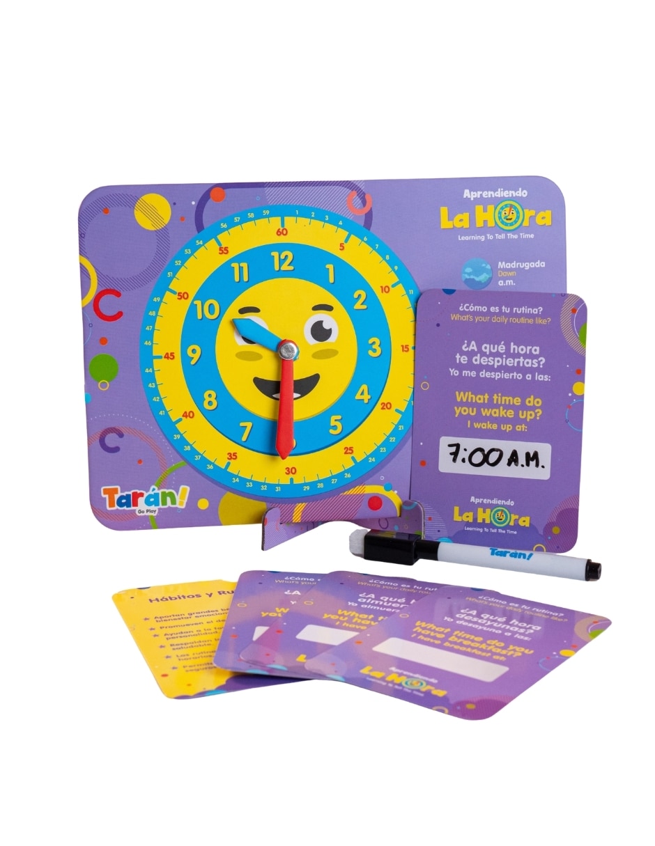 Aprendiendo la hora Genérica juego didáctico unisex