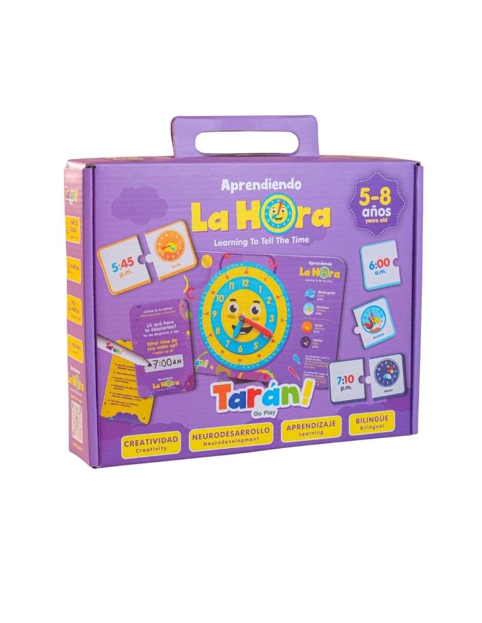 Aprendiendo la hora Genérica juego didáctico unisex