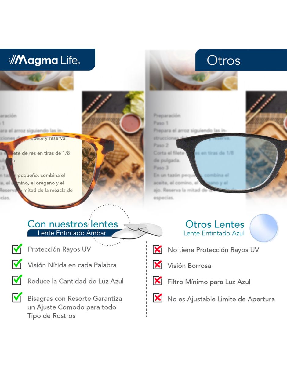 Lentes Gaming Magma Life lent1-05 tipo rectangular