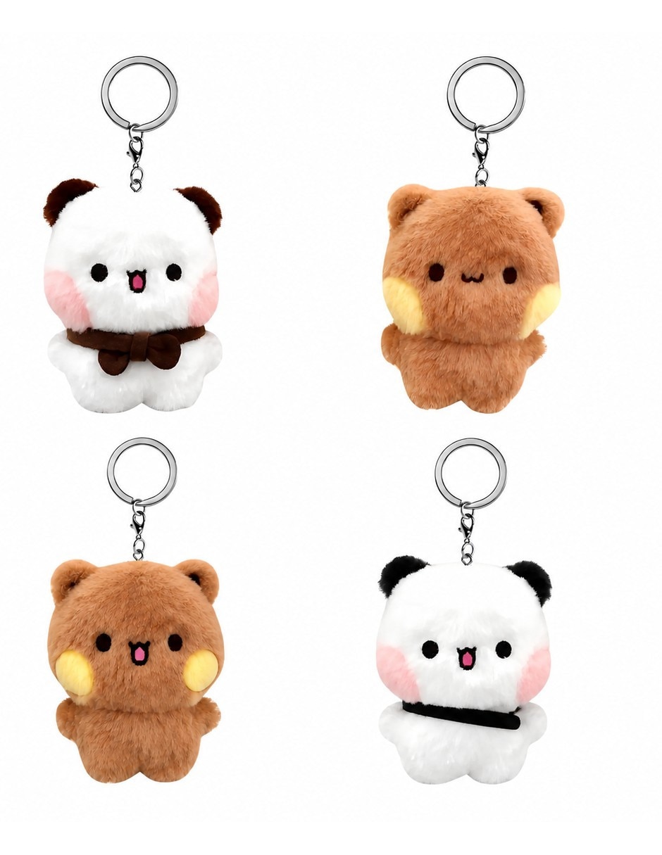 Set llavero oso de peluche