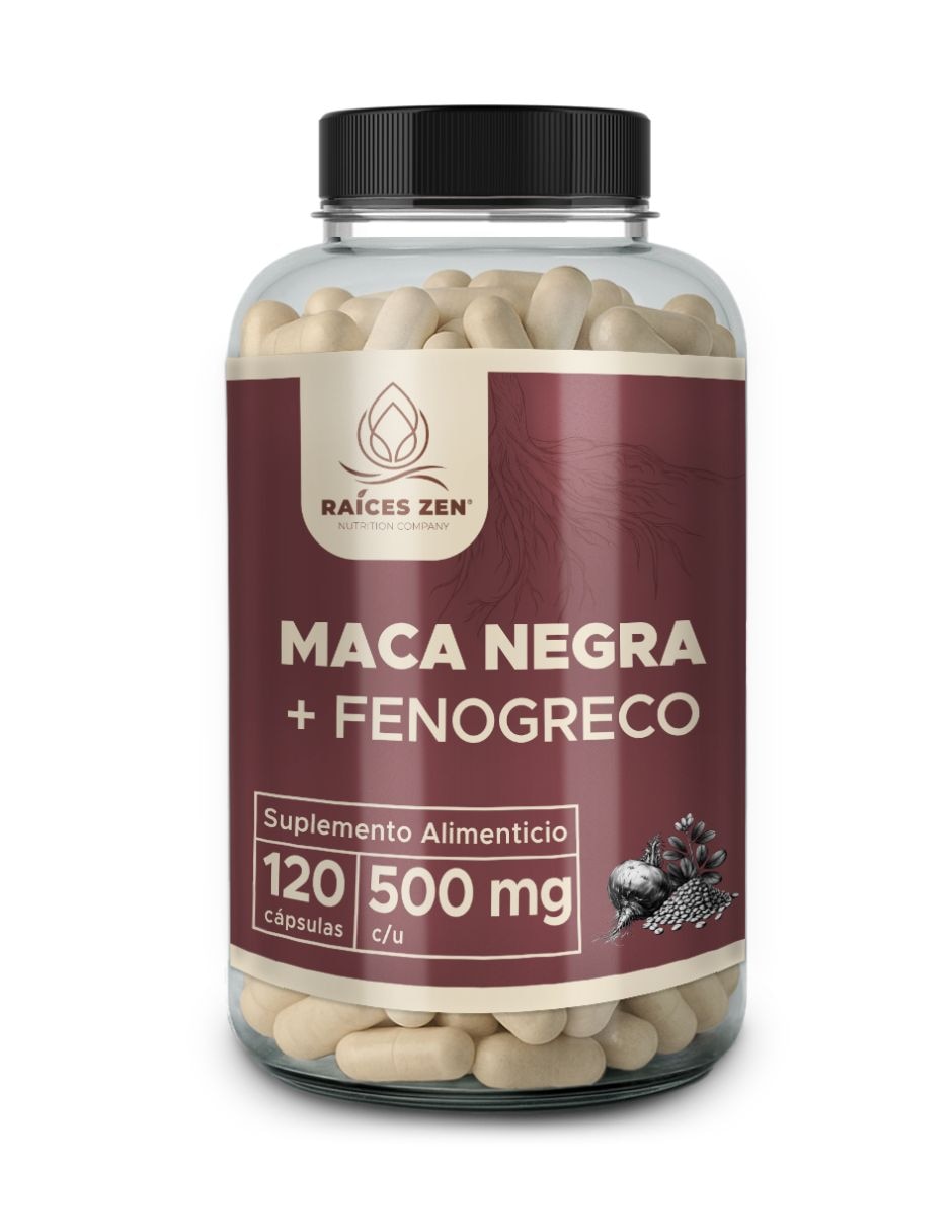 Maca negra + fenogreco con tribulus de 120 cápsulas