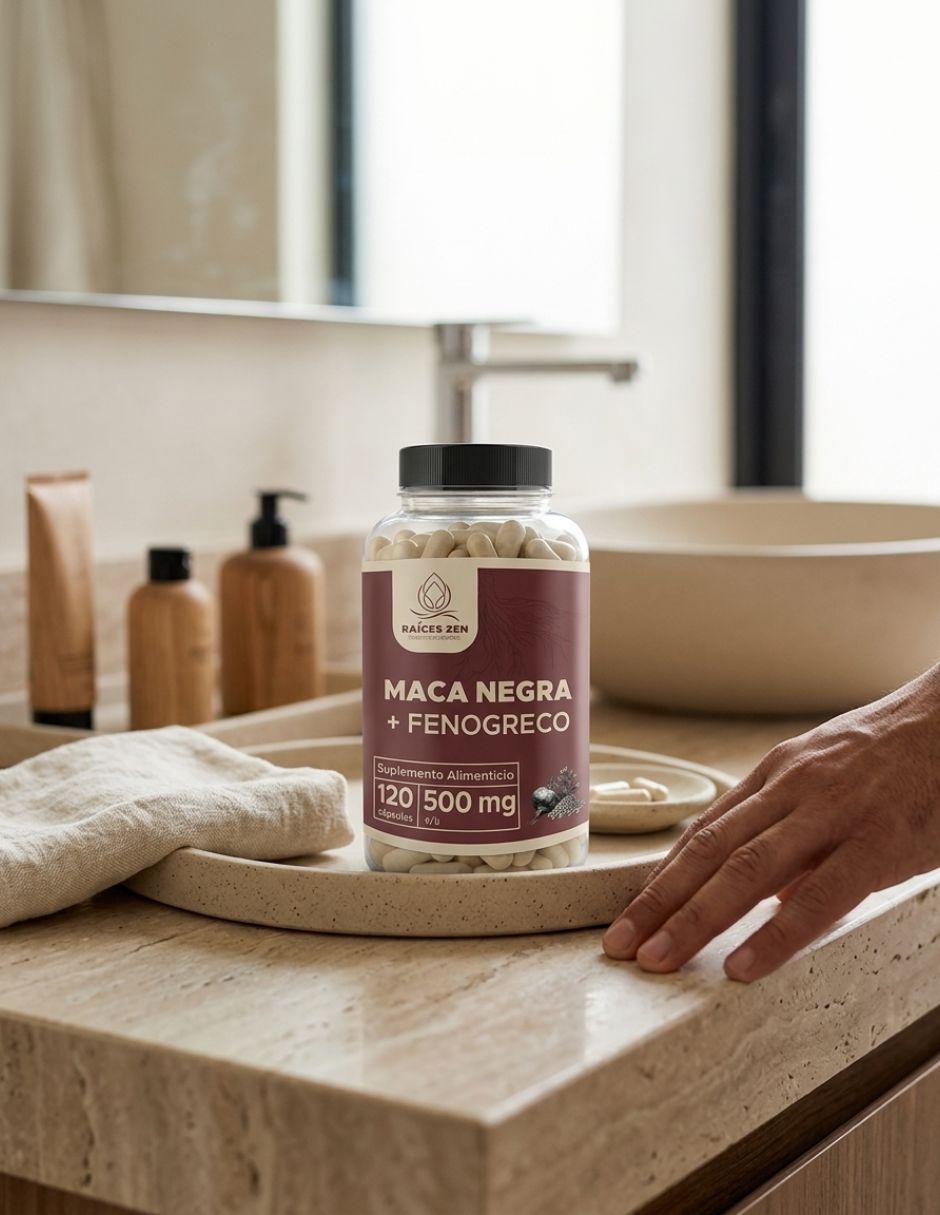 Maca negra + fenogreco Raíces Zen con tribulus de 120 cápsulas