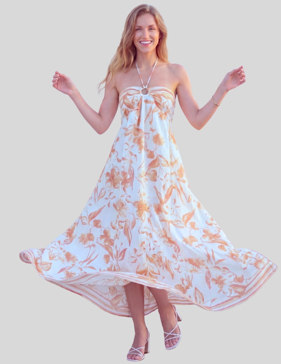 Vestido maxi casual Malabis para mujer