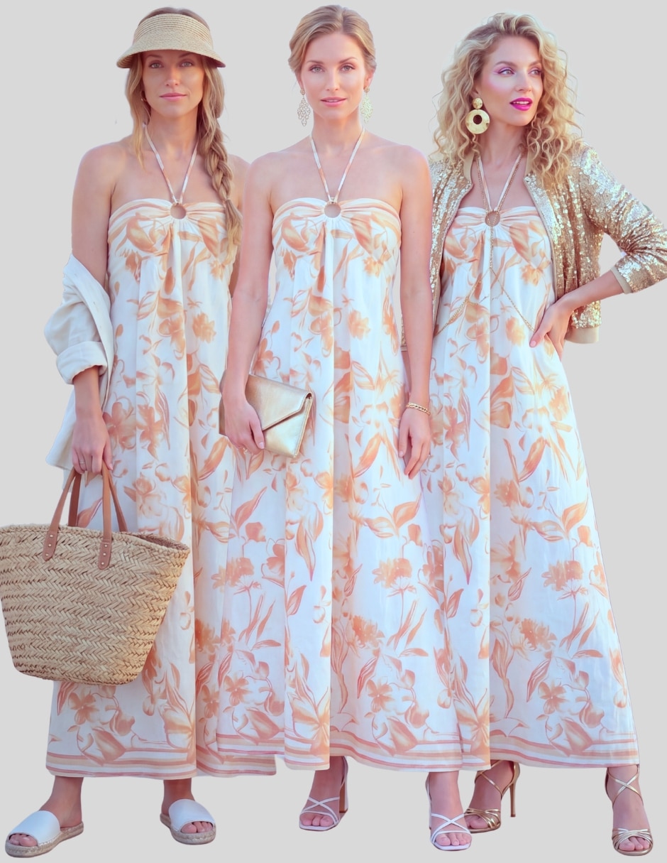 Vestido maxi casual Malabis para mujer