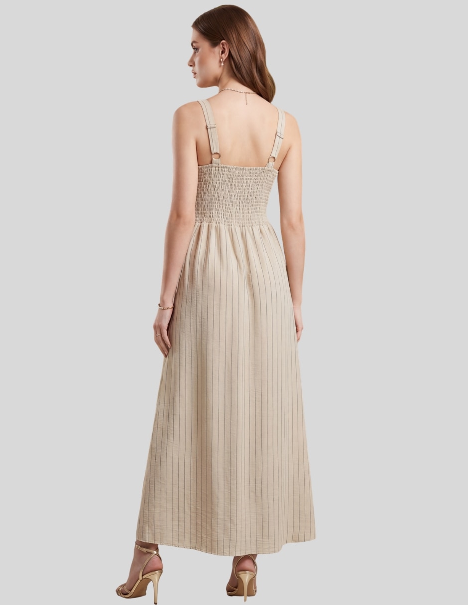 Vestido midi casual Malabis para mujer