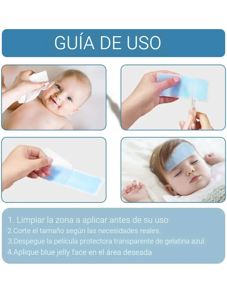 Parches para rostro kit de 10 parches de enfriamiento para la fiebre Genérica