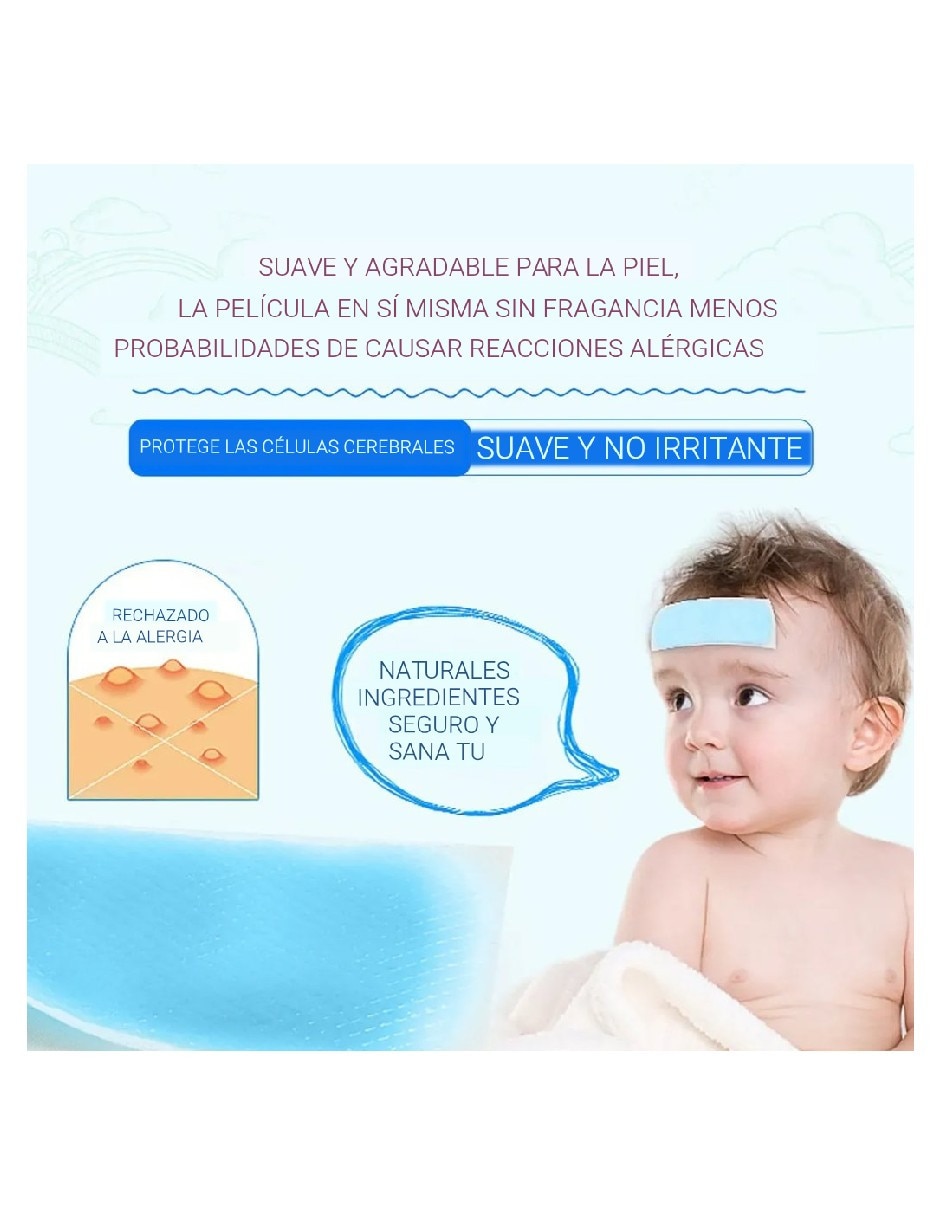 Parches para rostro kit de 10 parches de enfriamiento para la fiebre Genérica