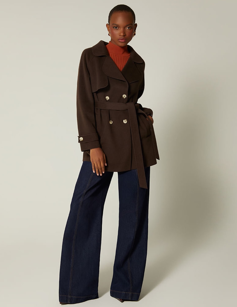 Gabardina con bolsillos Studio F para mujer