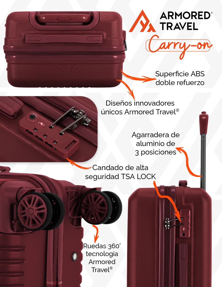 Maleta ruedas de mano Armored Travel
