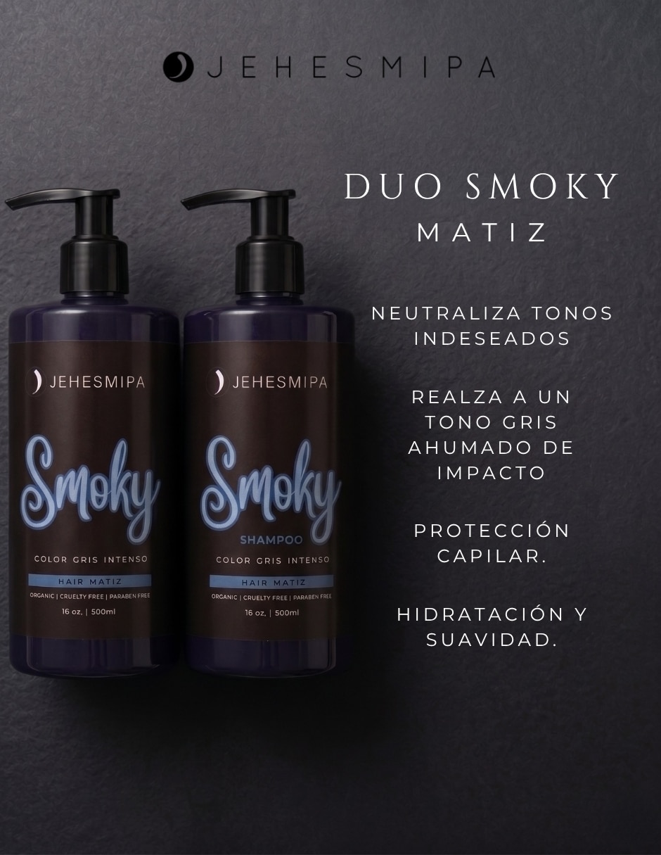 Set shampoo y matizador para cabello teñido dúo Smoky Matiz 2