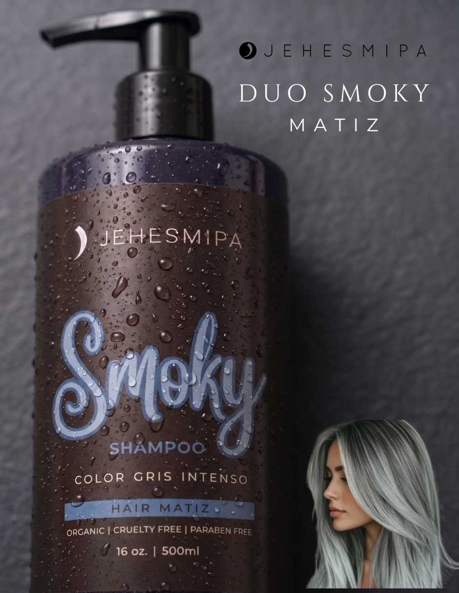 Set shampoo y matizador para cabello teñido dúo Smoky Matiz 3