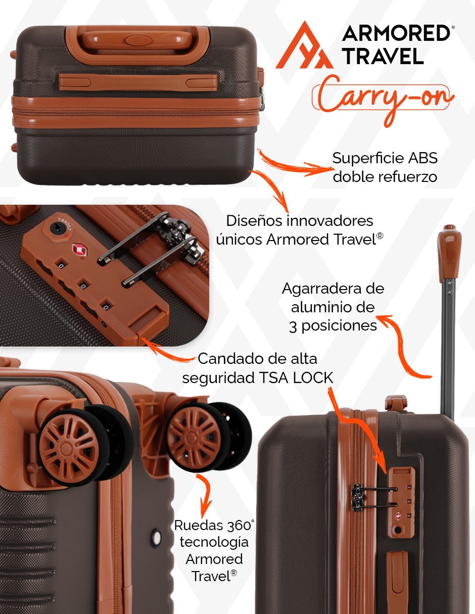 Maleta ruedas carry on Armored Travel