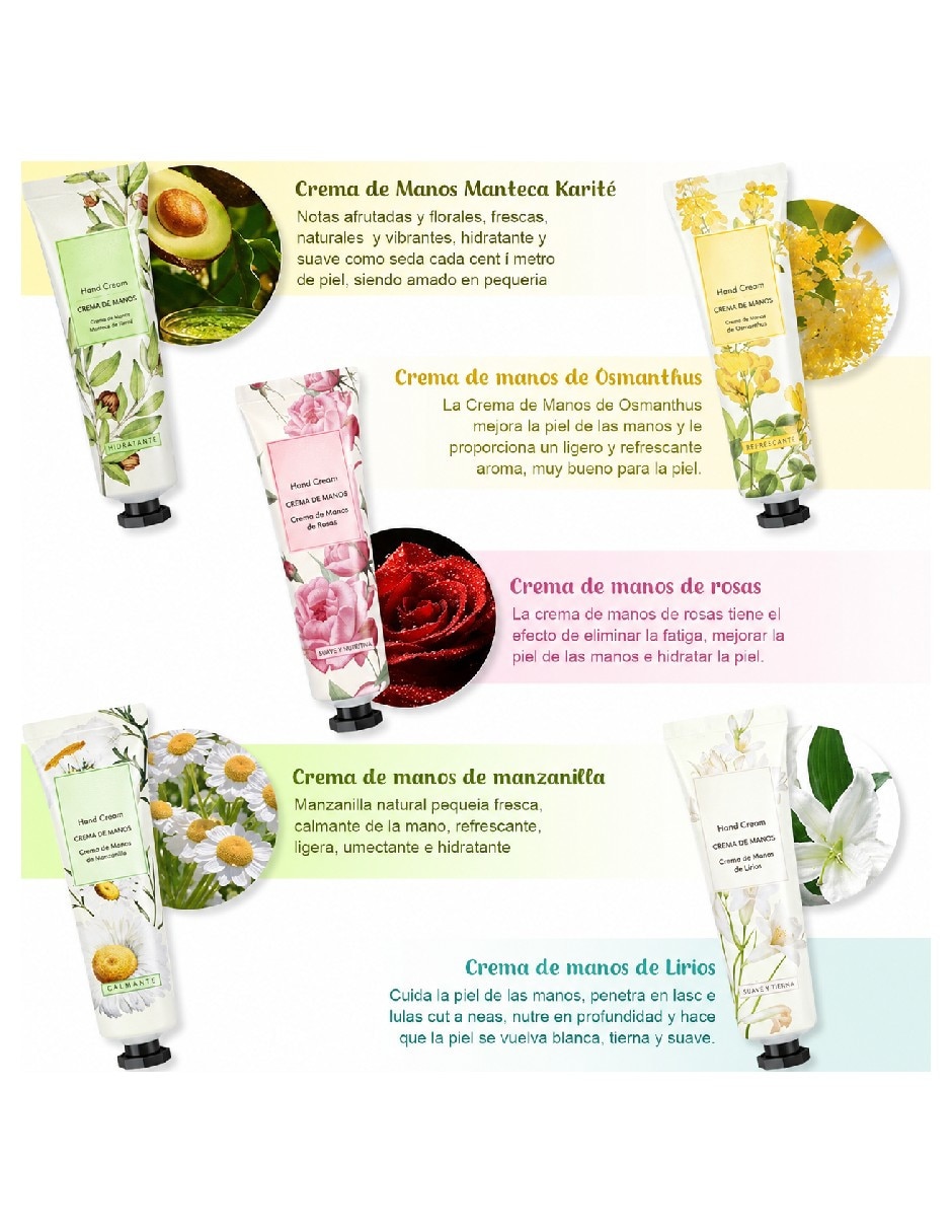 Set de crema para manos recomendada para humectar día y noche Genérica todo tipo de piel