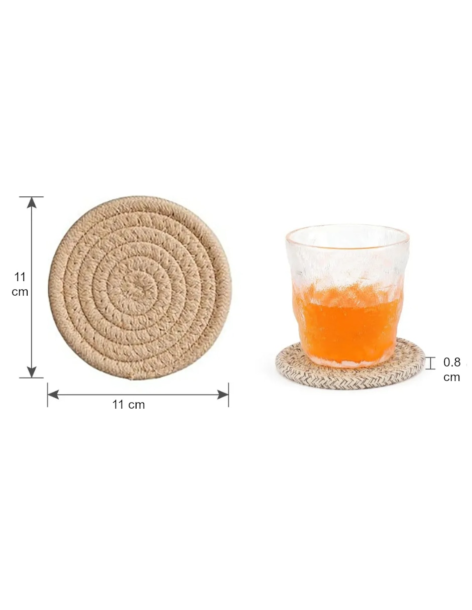 Set portavaso Genérica de tela 9 piezas