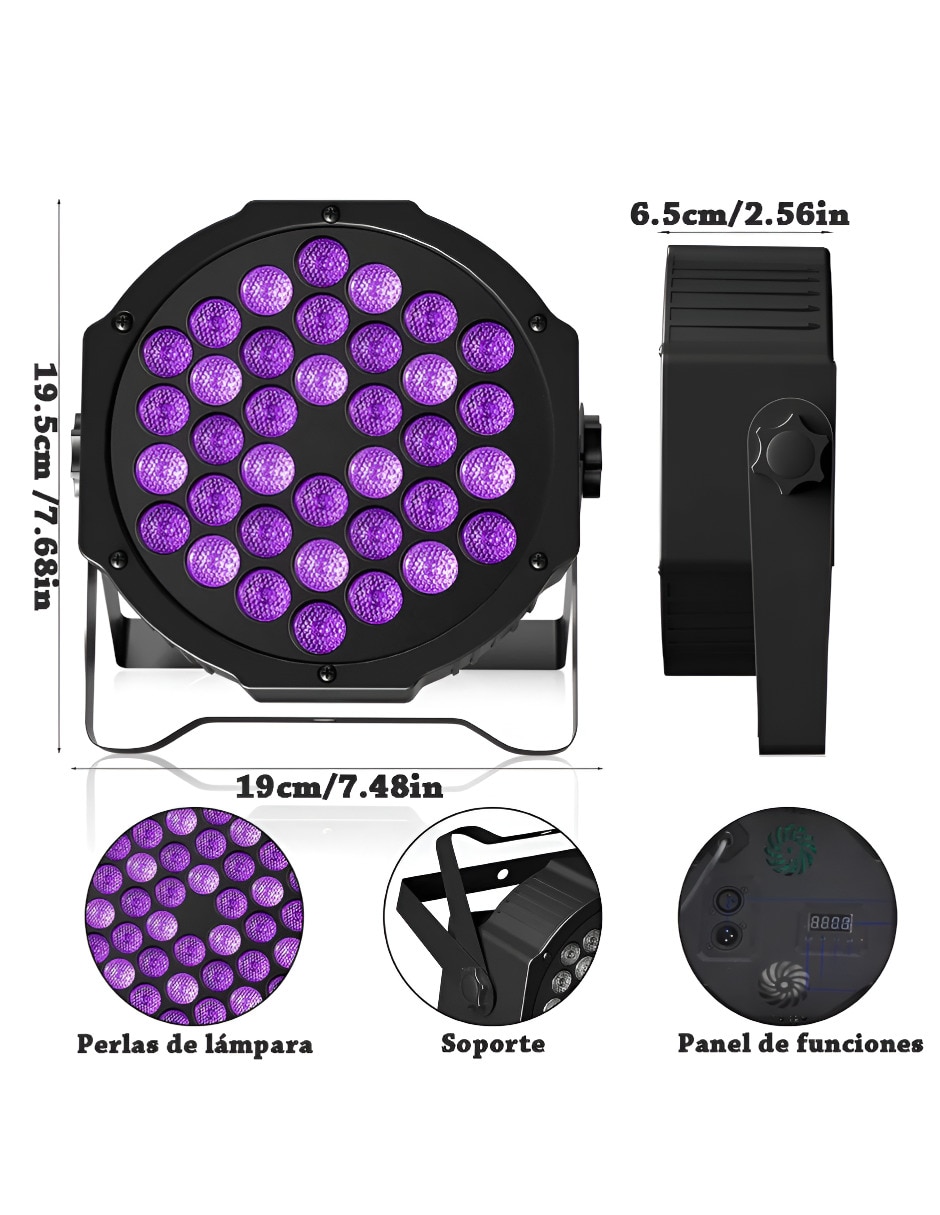 Cañón de luz LED 4