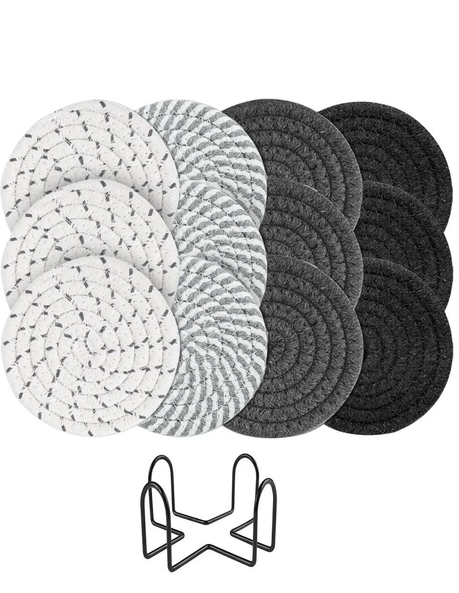 Set portavasos de tela 10 piezas