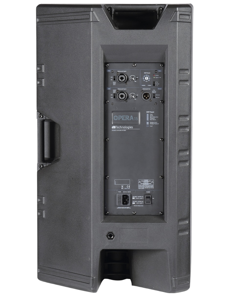 Bocina DB Technologies Opera 15 Bafle Autoamplificado de 15 2 vías amplificador clase D