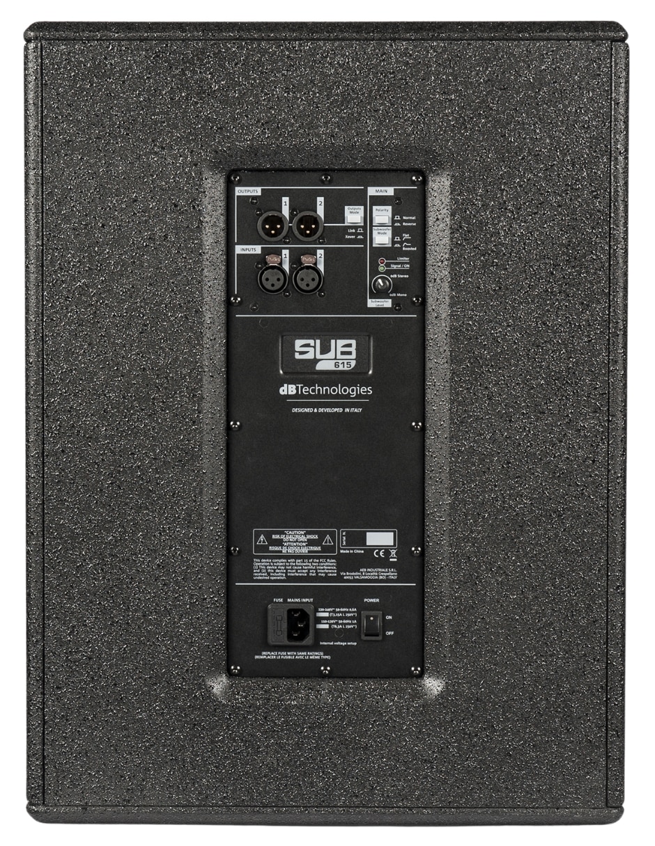 Bocina DB Technologies Sub 615 gabinete acustico