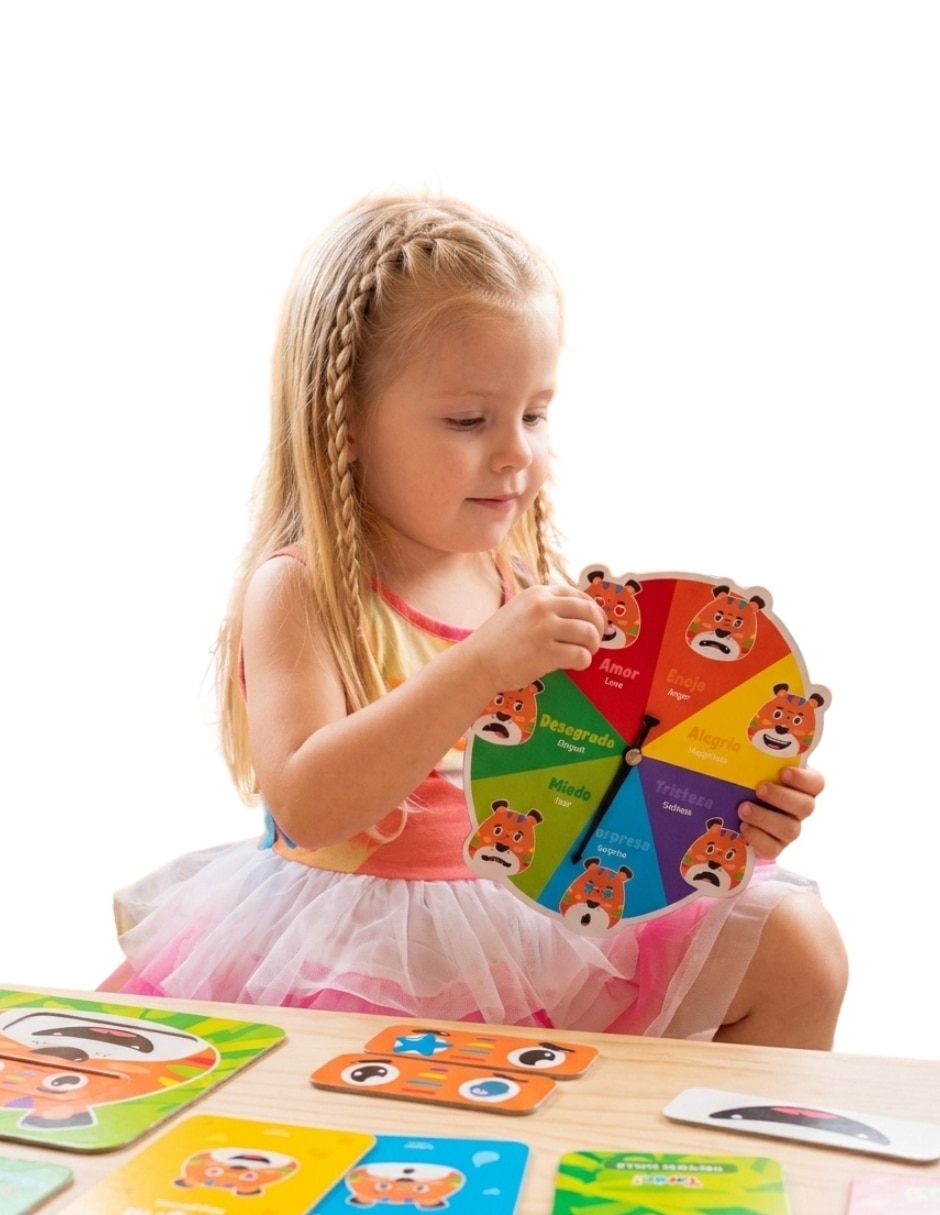Juego de Taran Go Play Genérica emociones y sentimientos juego didáctico unisex