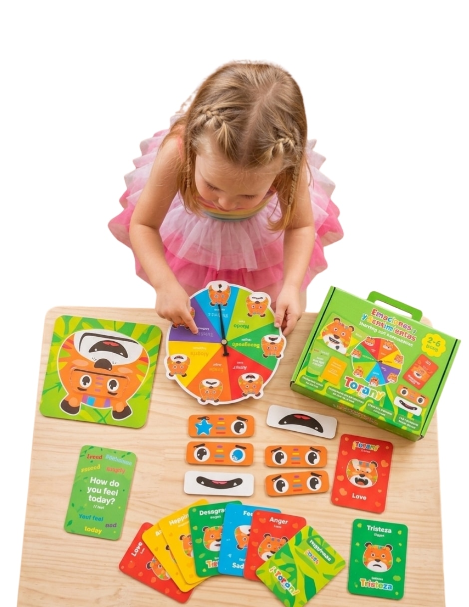 Juego de Taran Go Play Genérica emociones y sentimientos juego didáctico unisex