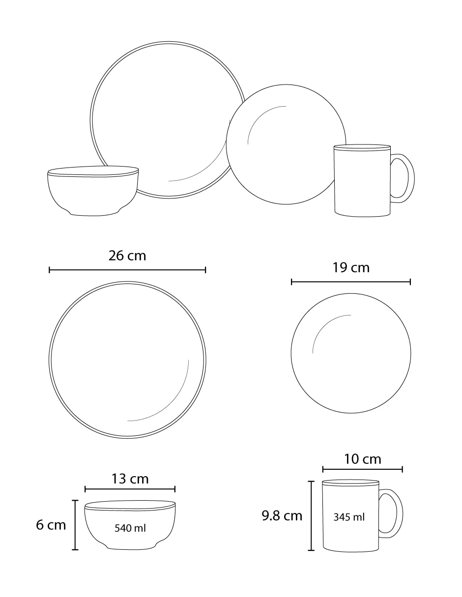 Vajilla cerrada Crown Baccara Gingervaj navidad de porcelana para 4 personas