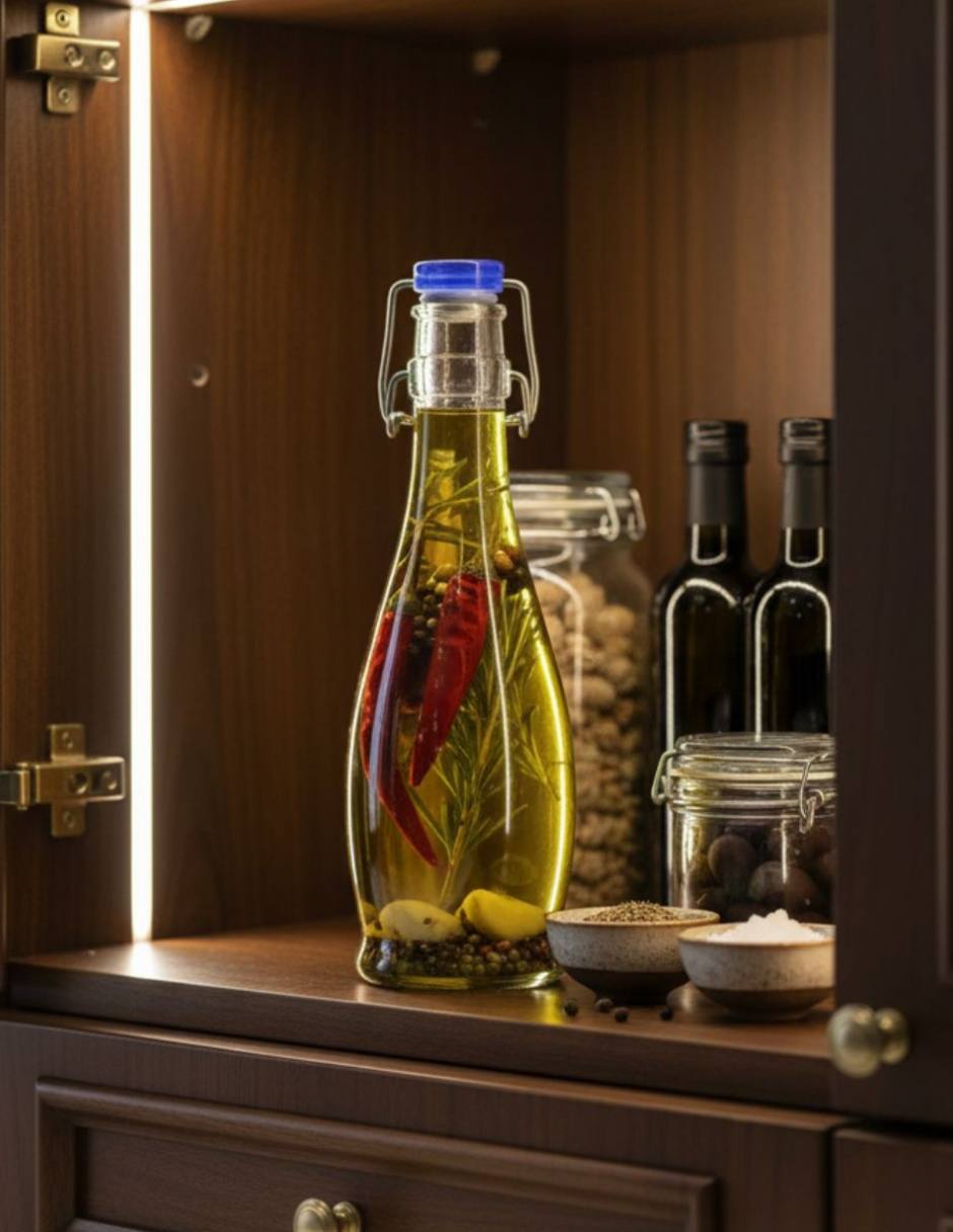 Botella de agua de vidrio Indro con tapa a presión 354 ml 2
