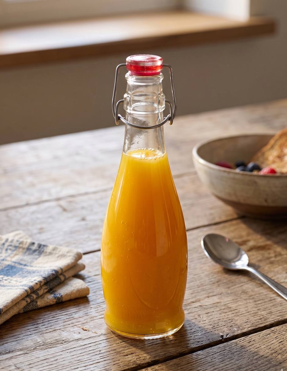 Botella de agua Borgonovo de vidrio Indro con tapa a presión 354 ml