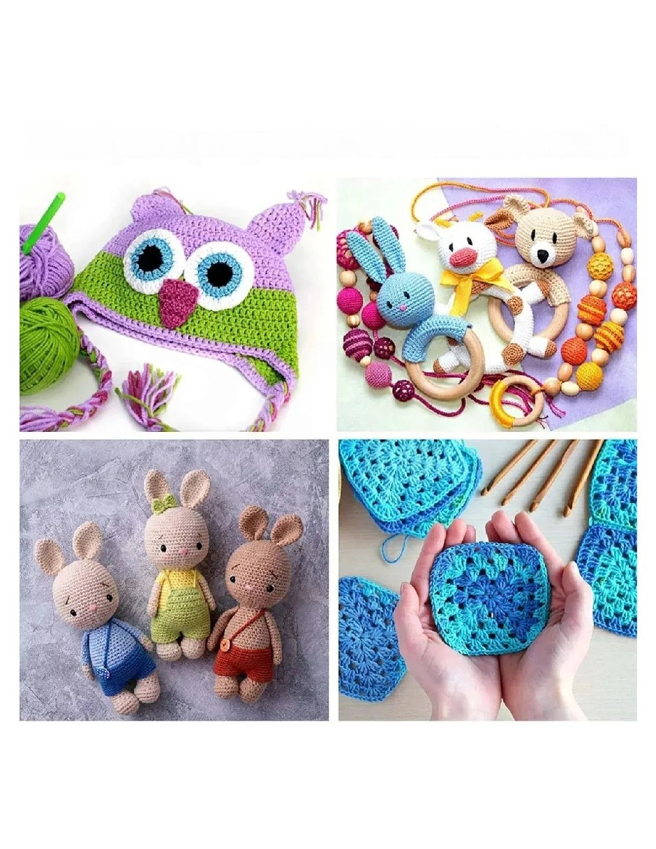 Kit de tejido y bordado crochet Genérica
