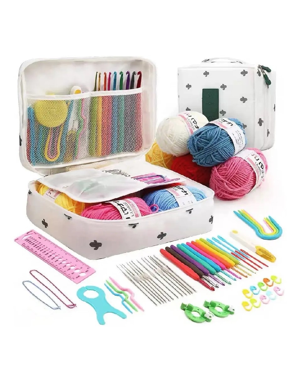 Kit de ganchos y accesorios para tejer al crochet 3