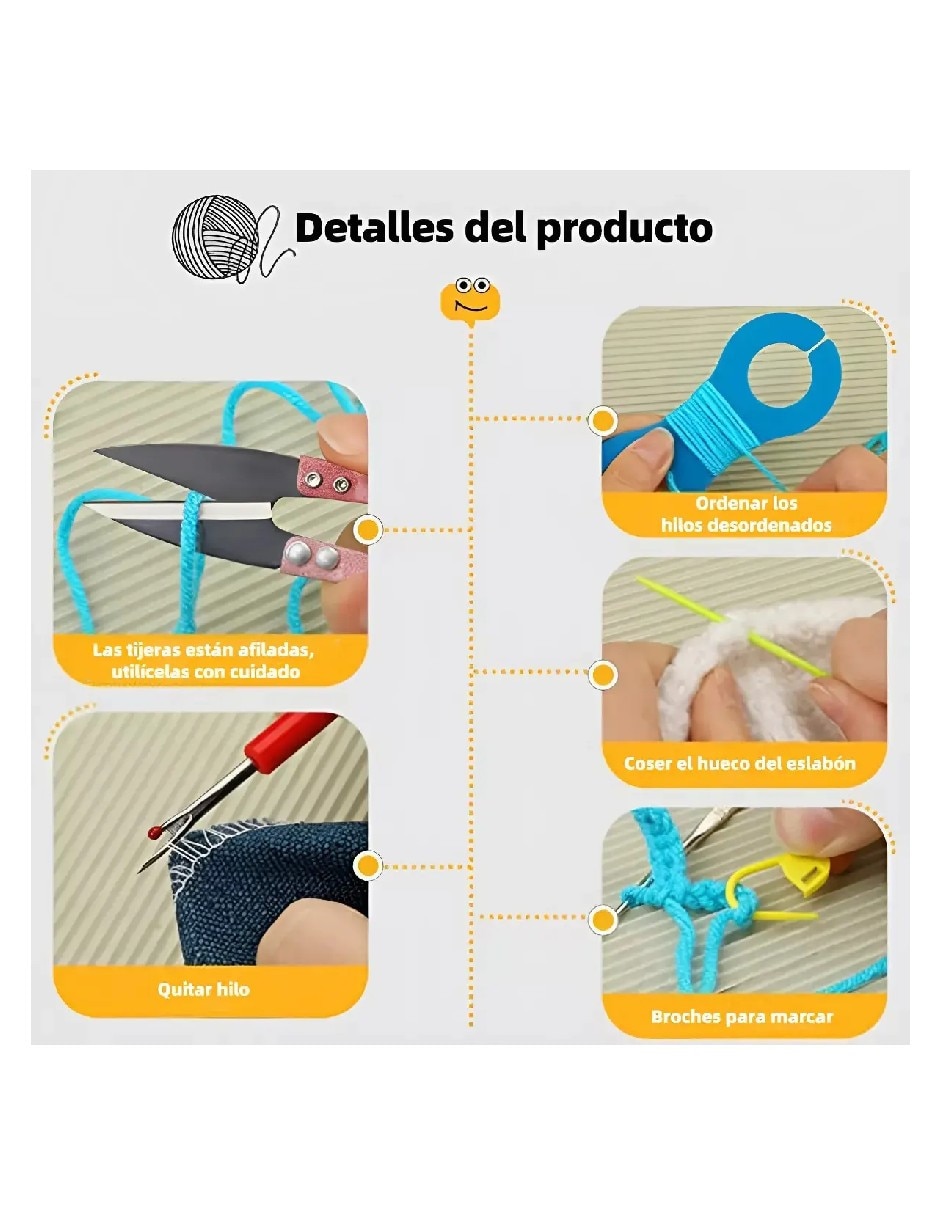 Kit necesser de bordado y ganchillo Genérica
