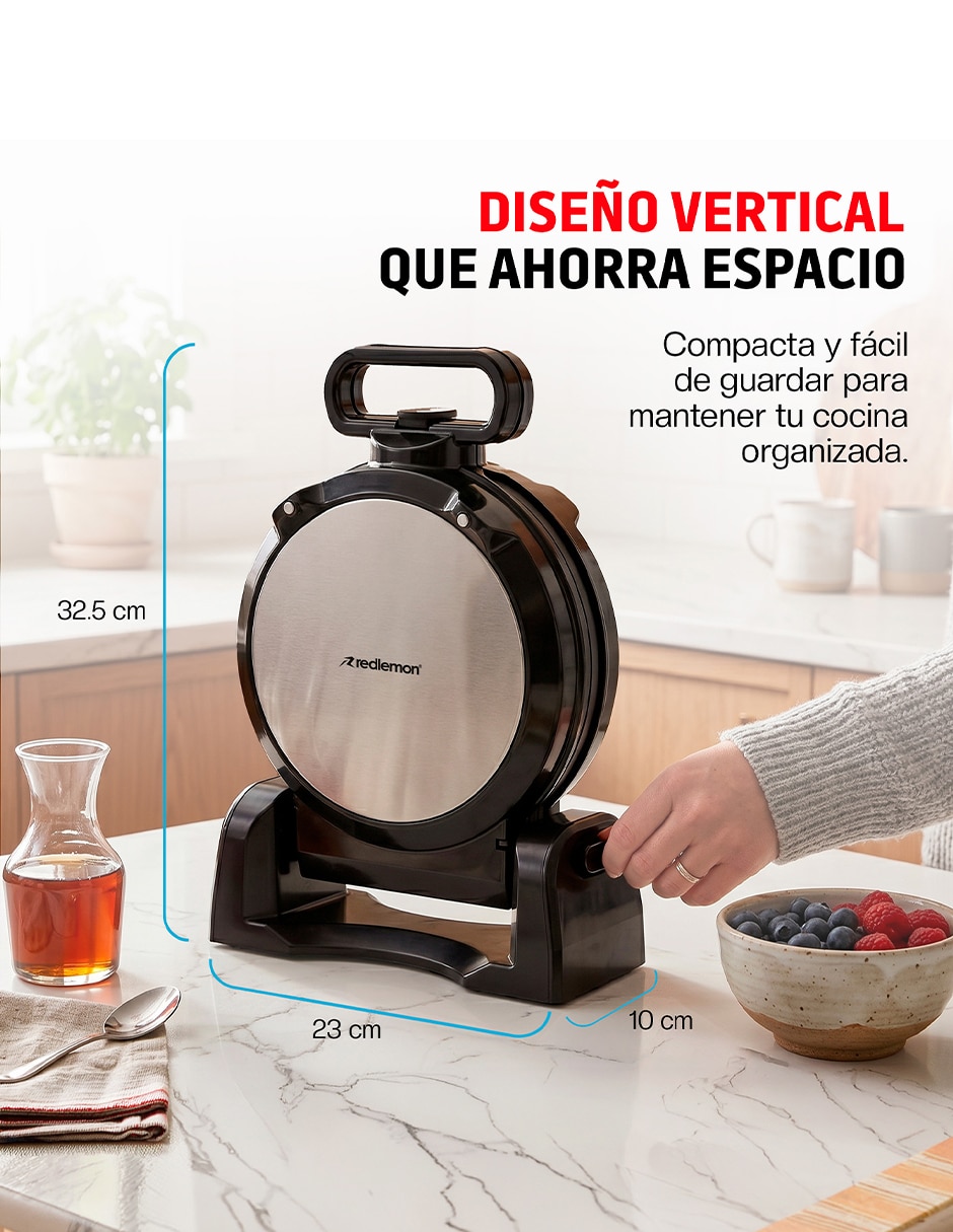 Waflera eléctrica vertical compacta 9