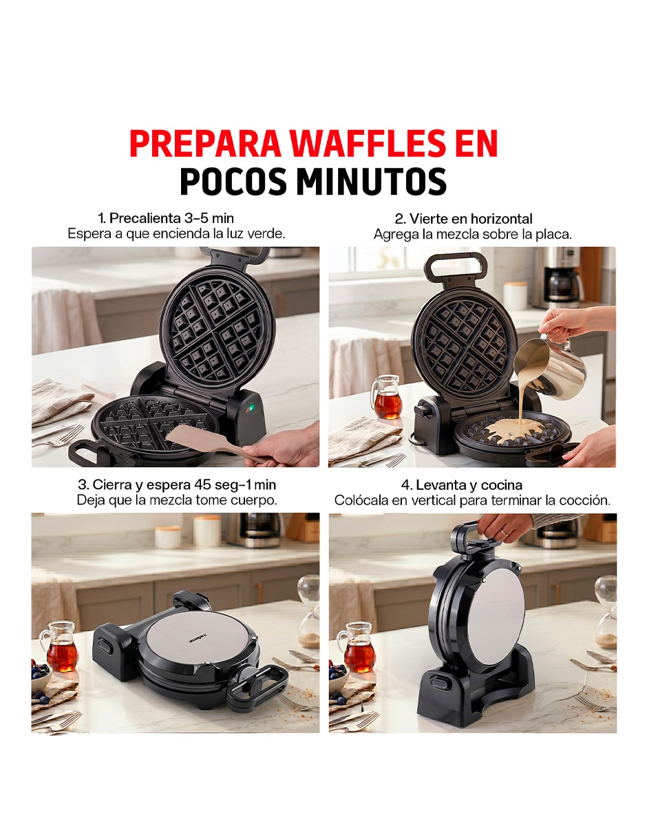 Waflera eléctrica vertical compacta 6
