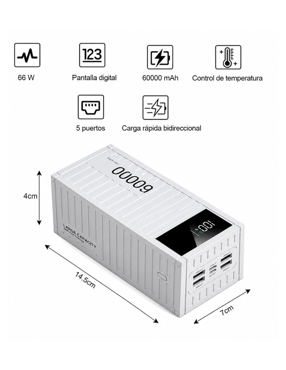 Batería recargable 6000 Mah CH042WH 3