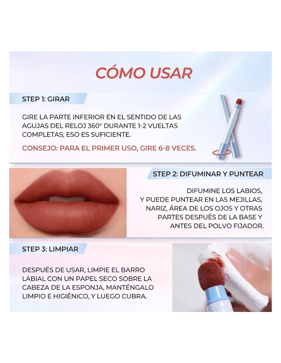 Labial brillante brillo labial 6