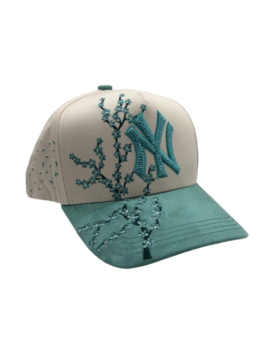 Gorra visera curva snapback casual Big Boss Sakura Aqua para hombre