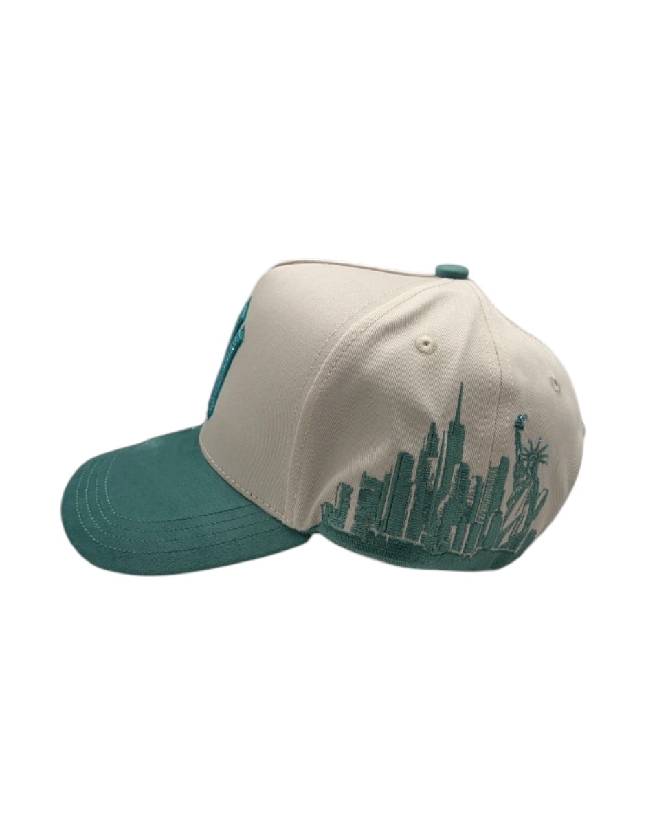 Gorra visera curva snapback casual Big Boss Sakura Aqua para hombre