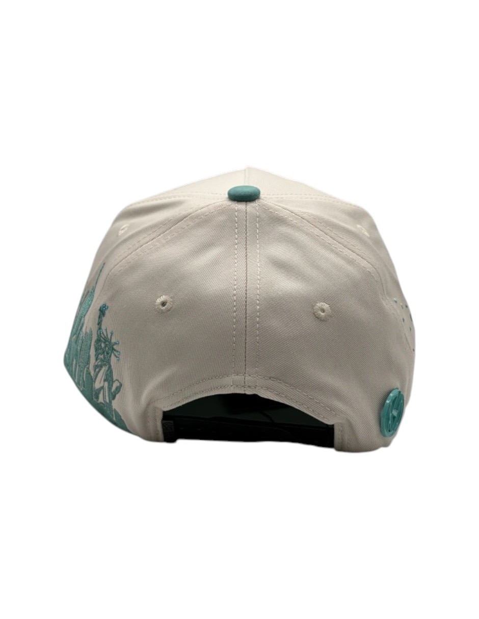 Gorra visera curva snapback casual Big Boss Sakura Aqua para hombre