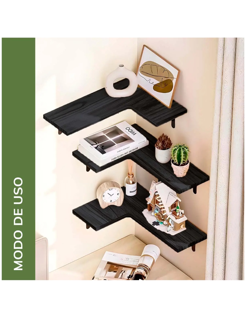Set de repisas armables de madera 3