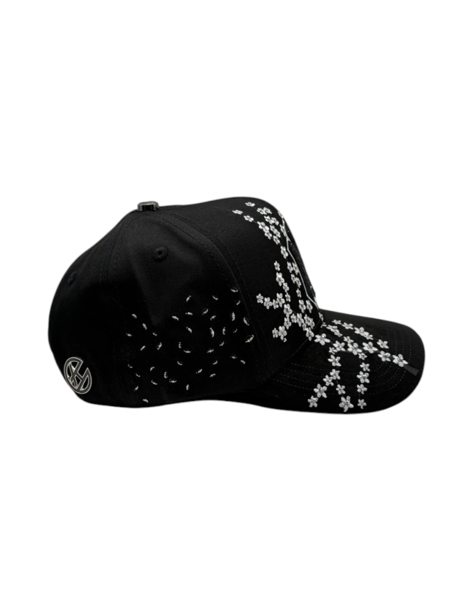 Gorra visera curva snapback para casual Big Boss Sakura Black para hombre
