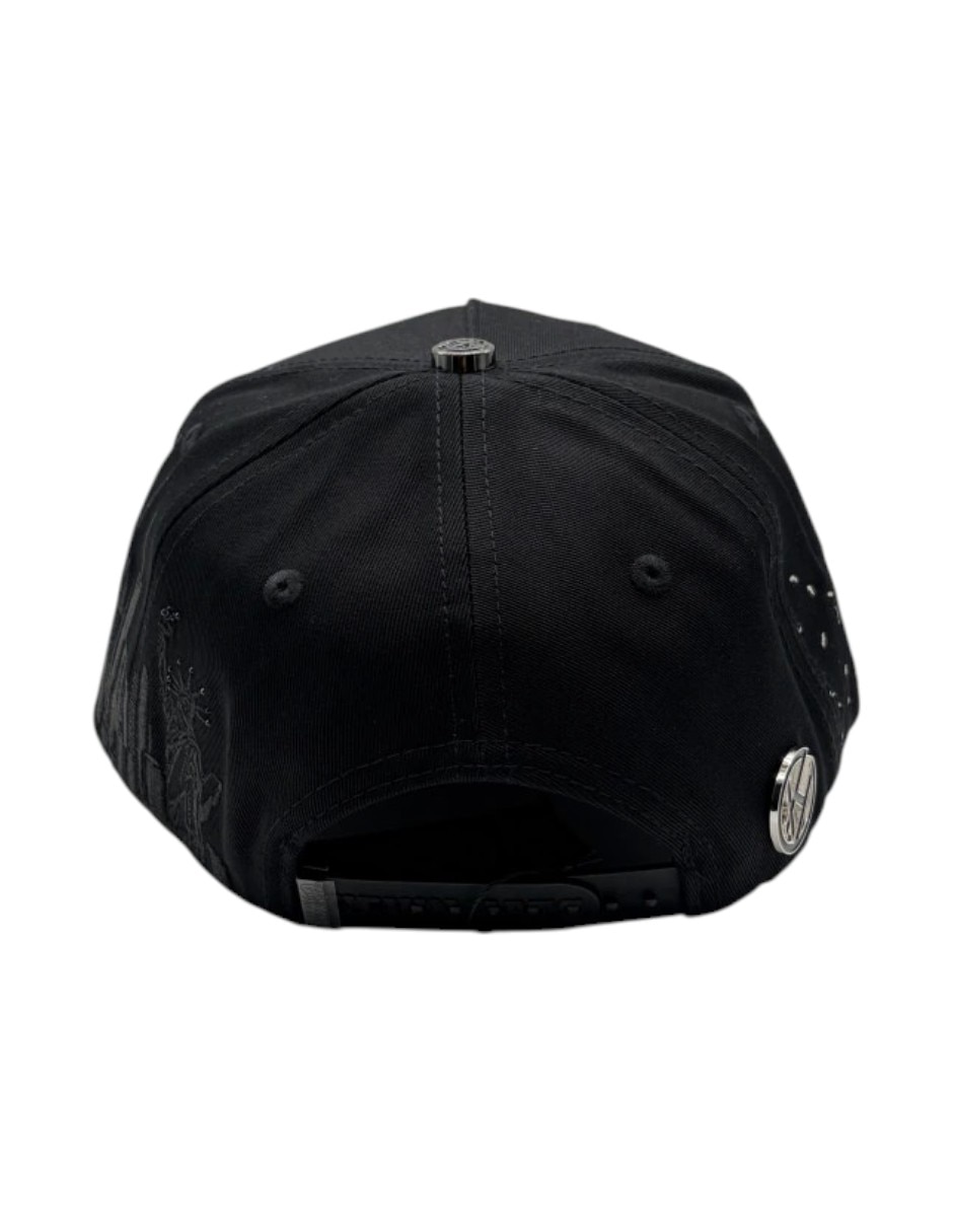 Gorra visera curva snapback para casual Big Boss Sakura Black para hombre