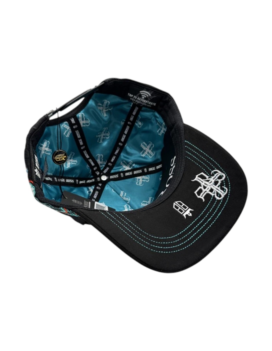 Gorra visera curva snapback para casual Big Boss Colibri Black para hombre