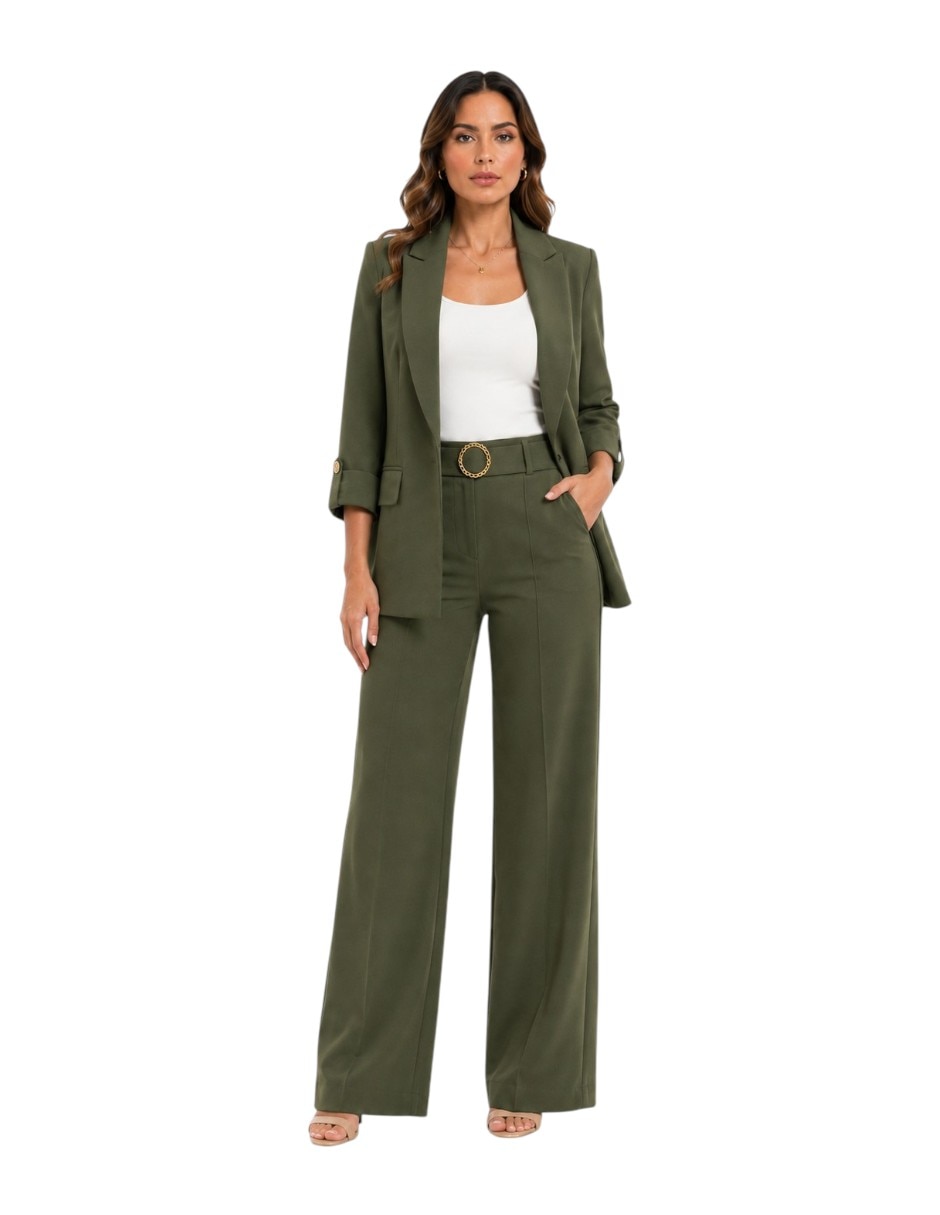 Conjunto de 3 piezas business casual yaretni para mujer