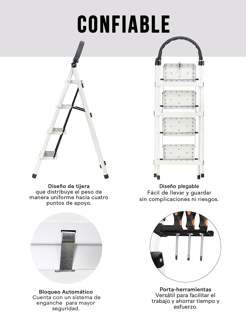Escalera de tijera de metal 5